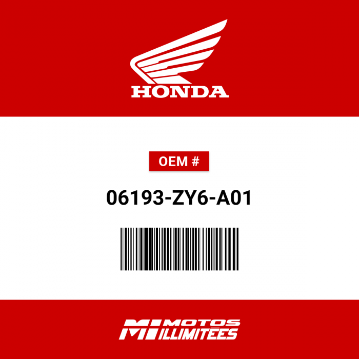 Image of : Honda Pump Kit Impeller - 06193-ZY6-A01