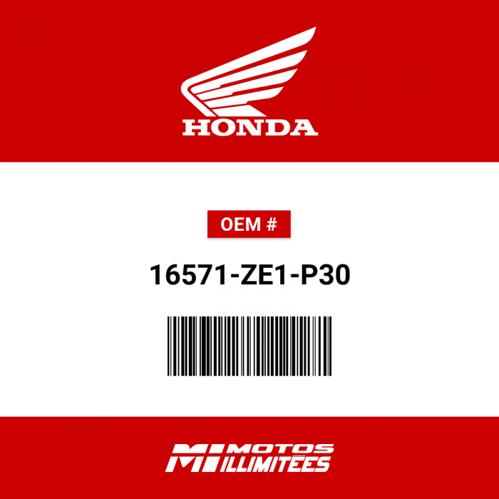 Image of : Honda - Levier de Contrôle - 16571-ZE1-P30