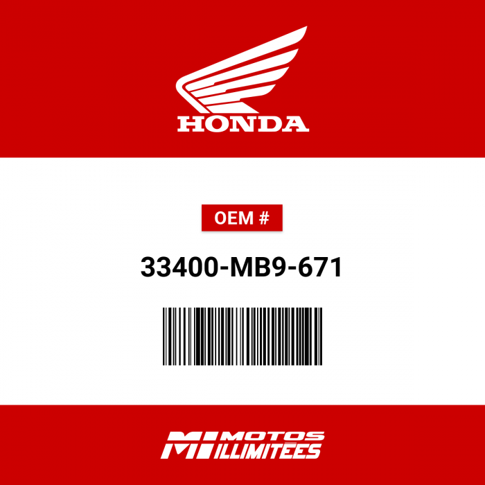 Image of : Honda Turn Signal Assembly Right Front (12V 23/8W) - 33400-MB9-671
