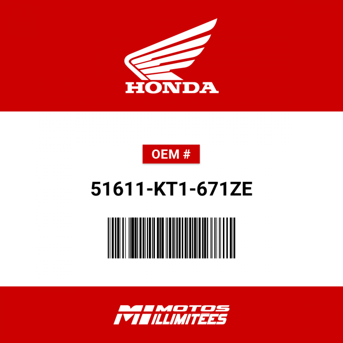 Image of : Honda Boot Front Fork NH1 (Kayaba) (Black) - 51611-KT1-671ZE
