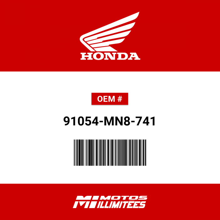 Image of : Honda Bearing Radial Ball (6004) (UU) (NTN) - 91054-MN8-741