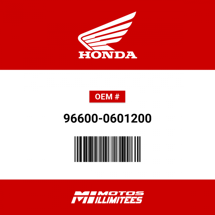 Image of : Honda Bolt Socket (6X12) - 96600-0601200