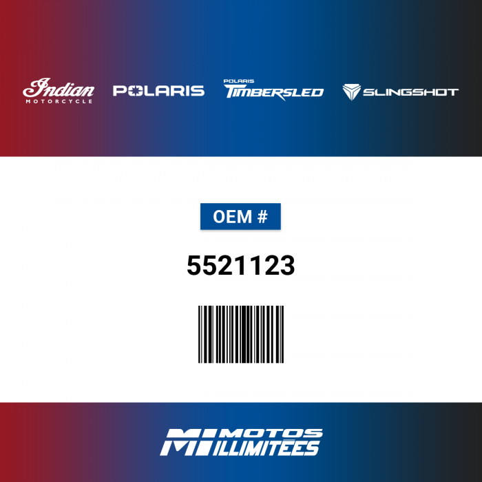 Image of : Polaris / Indian Hi-Fax Blue R.H. 84 600 - 5521123