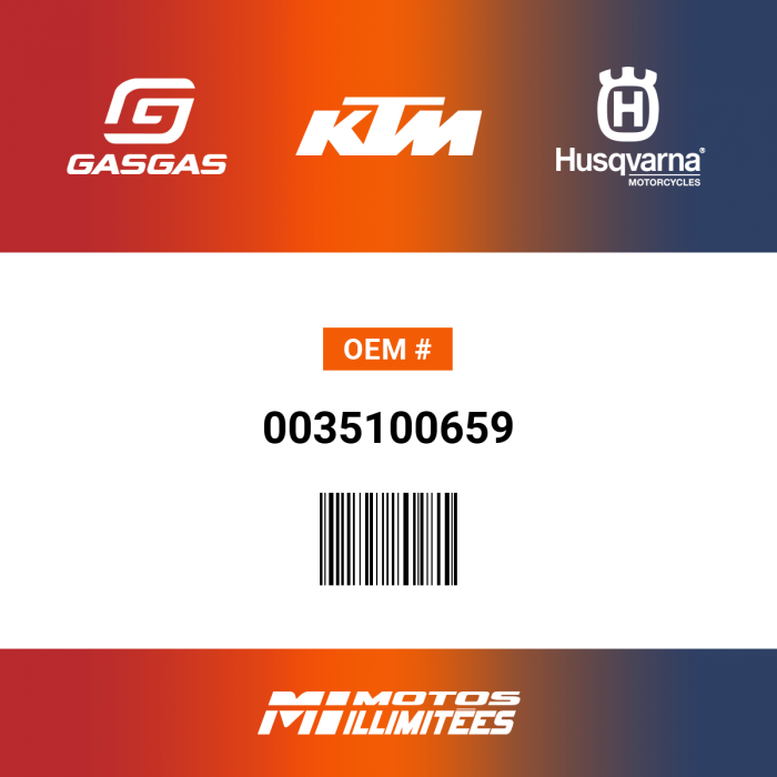 Image of : KTM / GasGas / Husqvarna AH-Collar Screw M10X1.25x65 - 0035100659