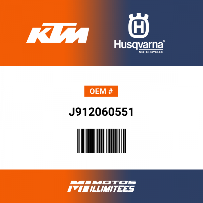Image of : KTM / Husqvarna Bolt Socket M6X55 Black - J912060551