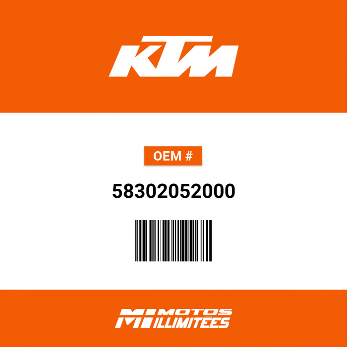 Image of : KTM Fixed Grip Domino '93 - 58302052000