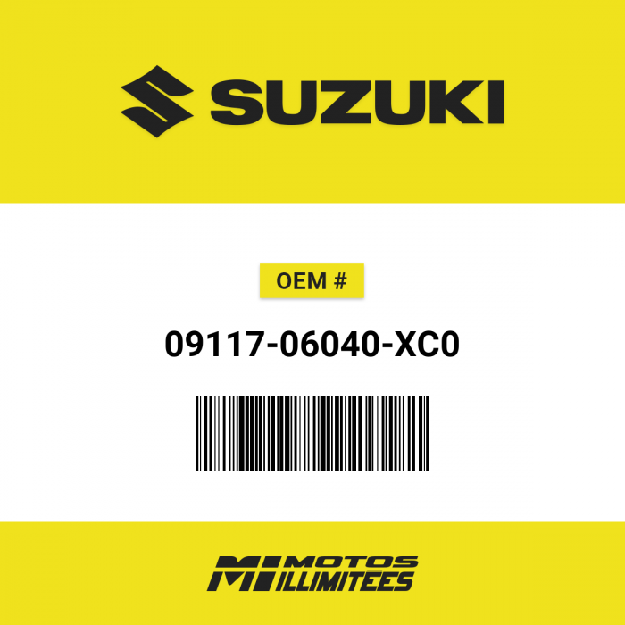 Image of : Suzuki Bolt, 6X15 - 09117-06040-XC0