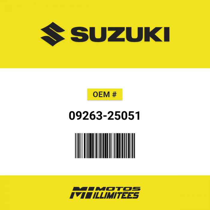 Image of : Suzuki Bearing (25.4X33.3X31.7) - 09263-25051