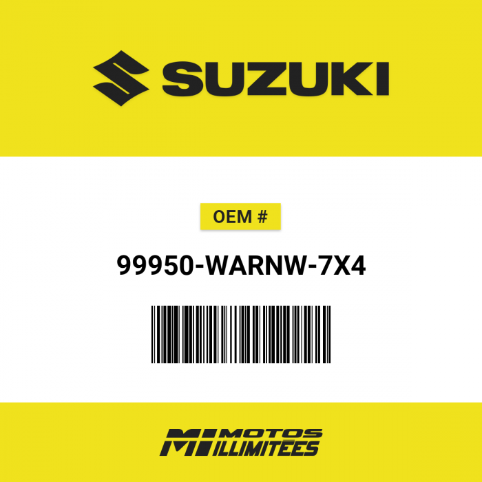 Image of : Suzuki Warn Winch VRX2500 Kit - 99950-WARNW-7X4