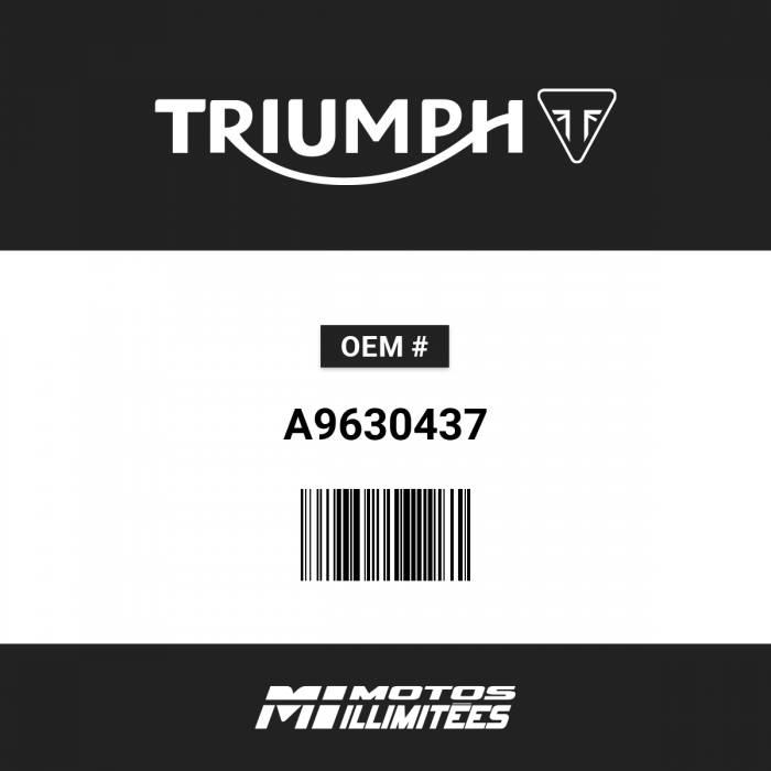 Image of : Triumph Bar End Finisher Pair Black - A9630437