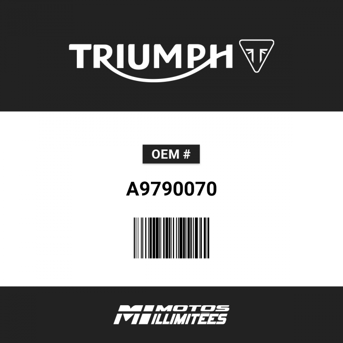 Image of : Triumph Tank Badge Kit Bar Vintage - A9790070