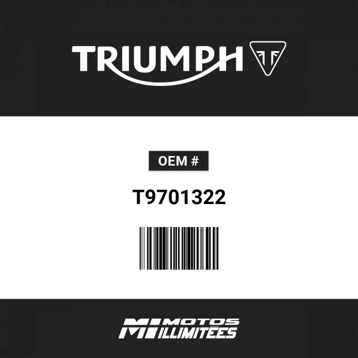 Image of : Triumph Mudguard Plastic Textured - T9701322