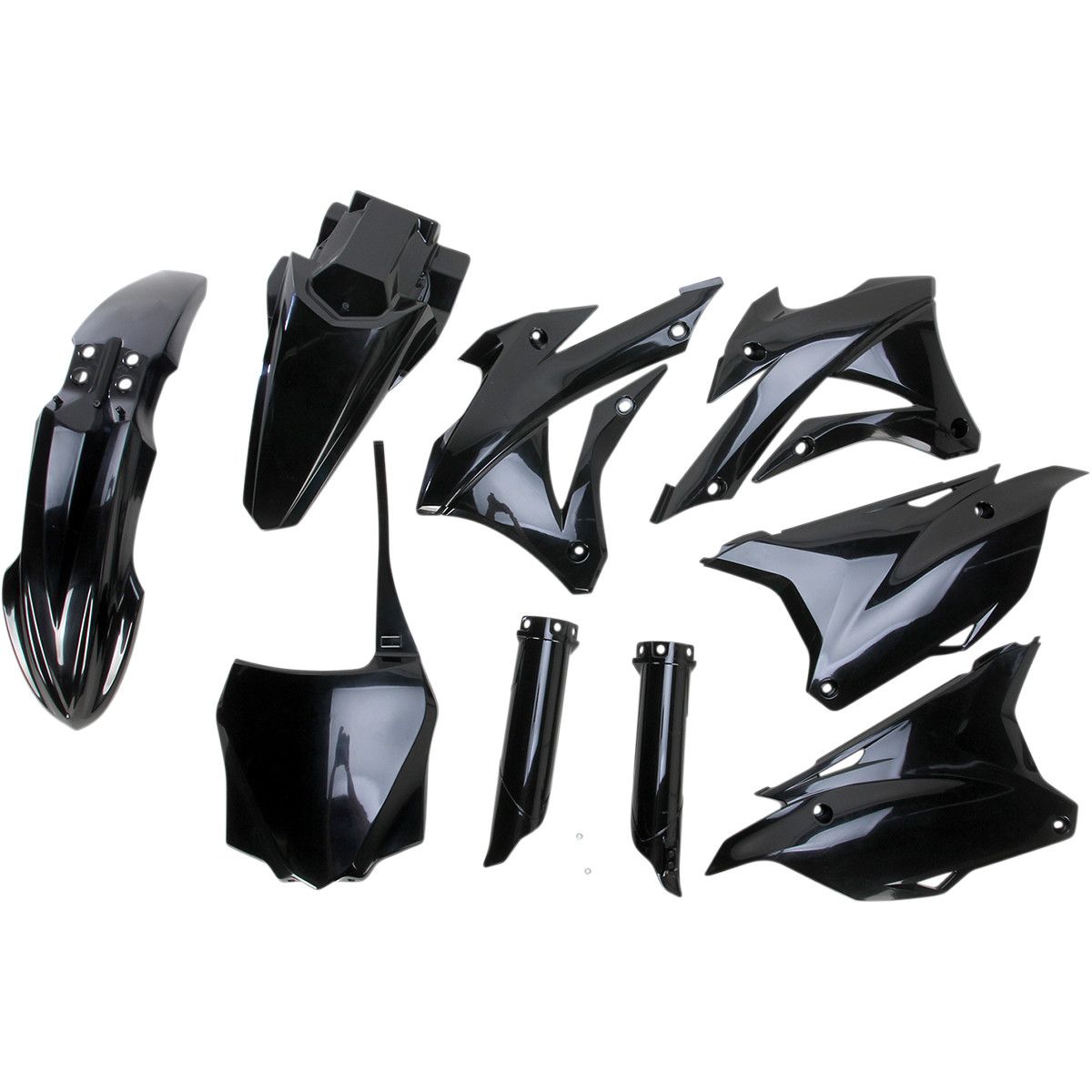 aki00 Acerbis Full Plastic Kit Black - 2449570001 | FortNine