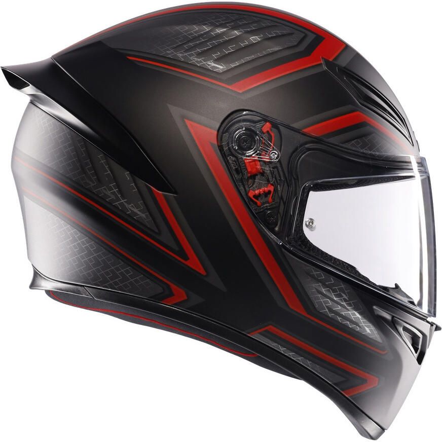 AGV K1 S マットブラック／レッド Amazon | AGV(エージーブイ) バイクヘルメット フルフェイス K1