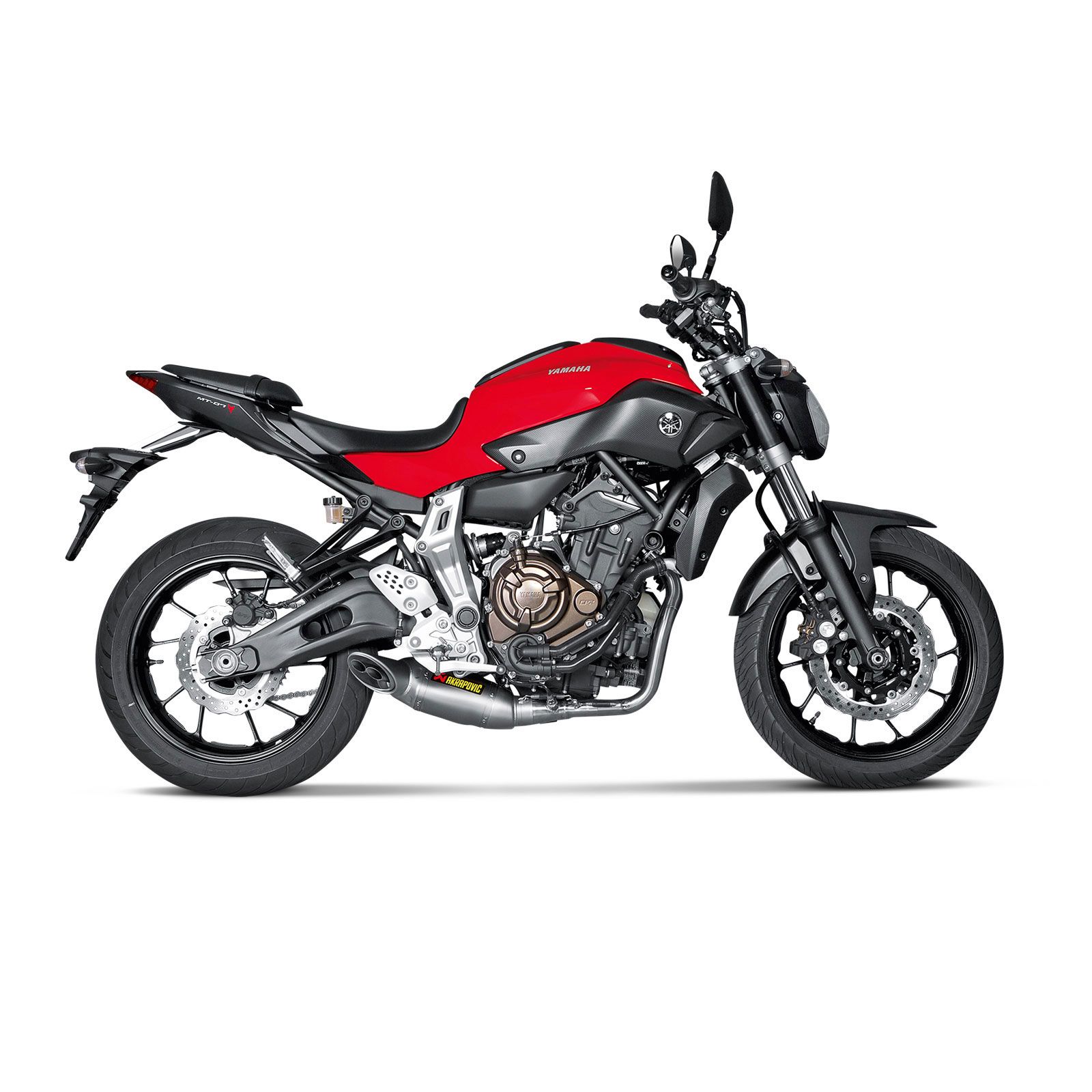 Akrapovic チタン マフラー mt-07 S-Y7R1-HAFT Akrapovic Racing Line Full System Exhaust Hexagonal Muffler