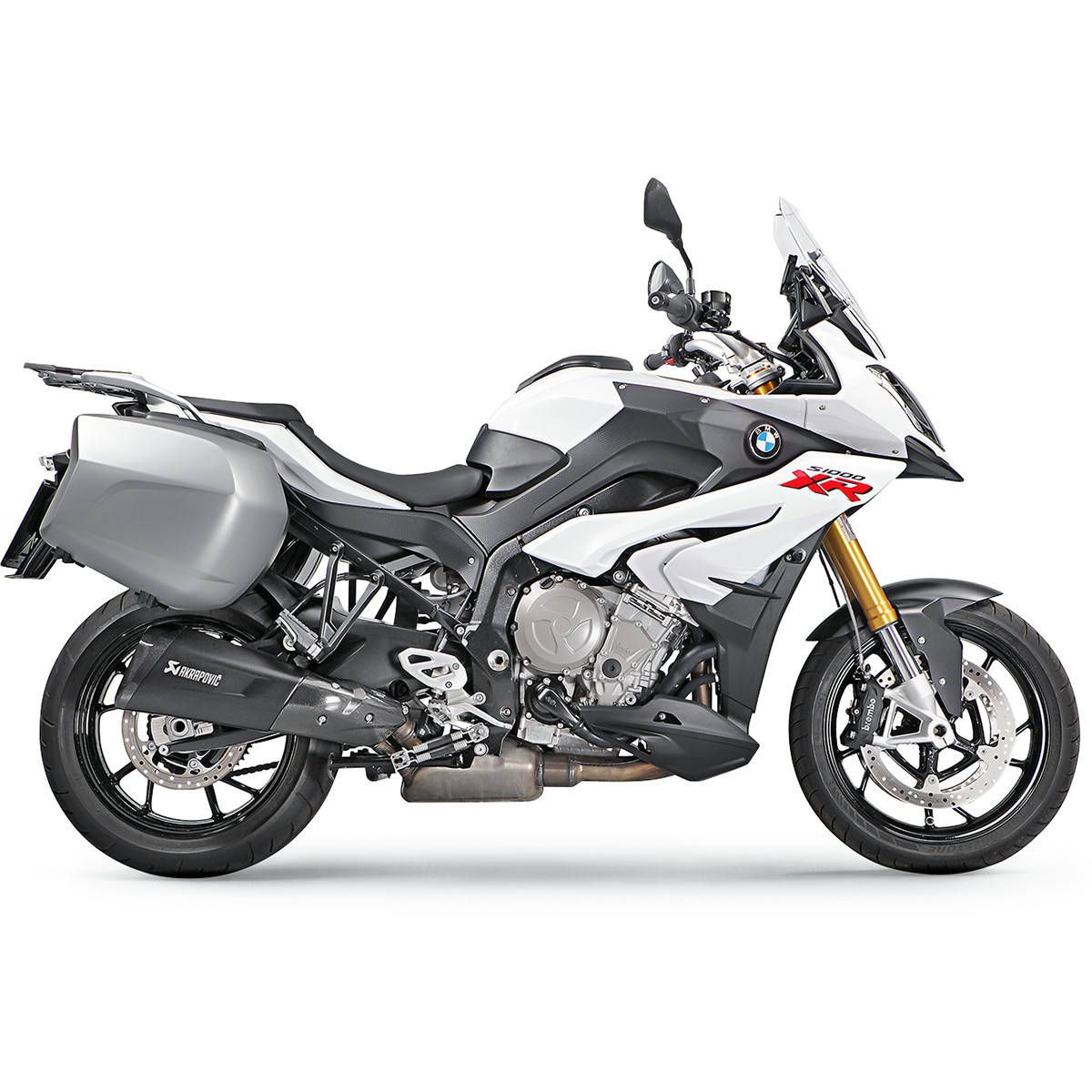 Akrapovic Slip-On Line Exhaust - S-B10SO7-HZDFT | BMW S1000XR 2015