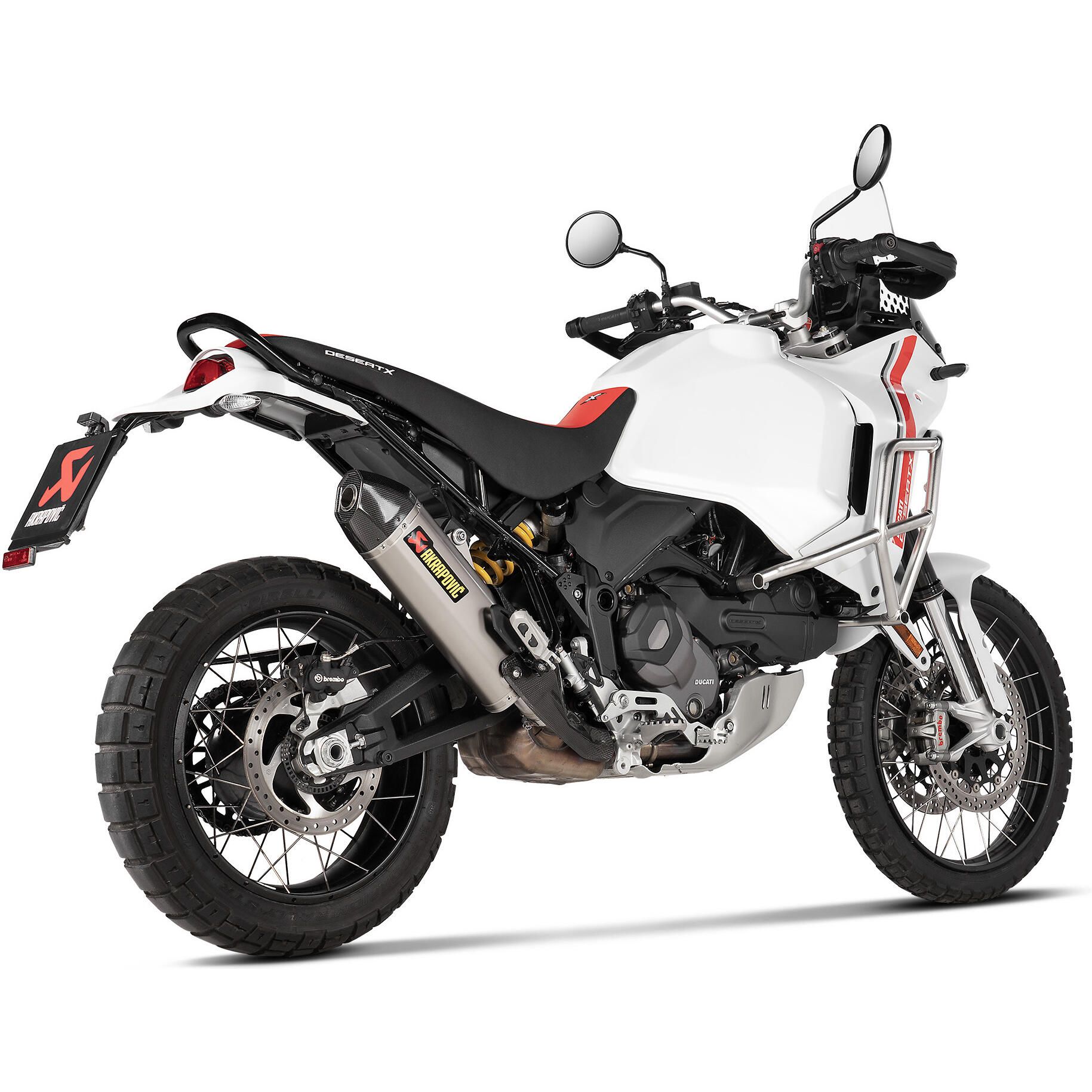 Akrapovic Slip-On Line Exhaust - S-D9SO19-HJAT | Ducati DesertX