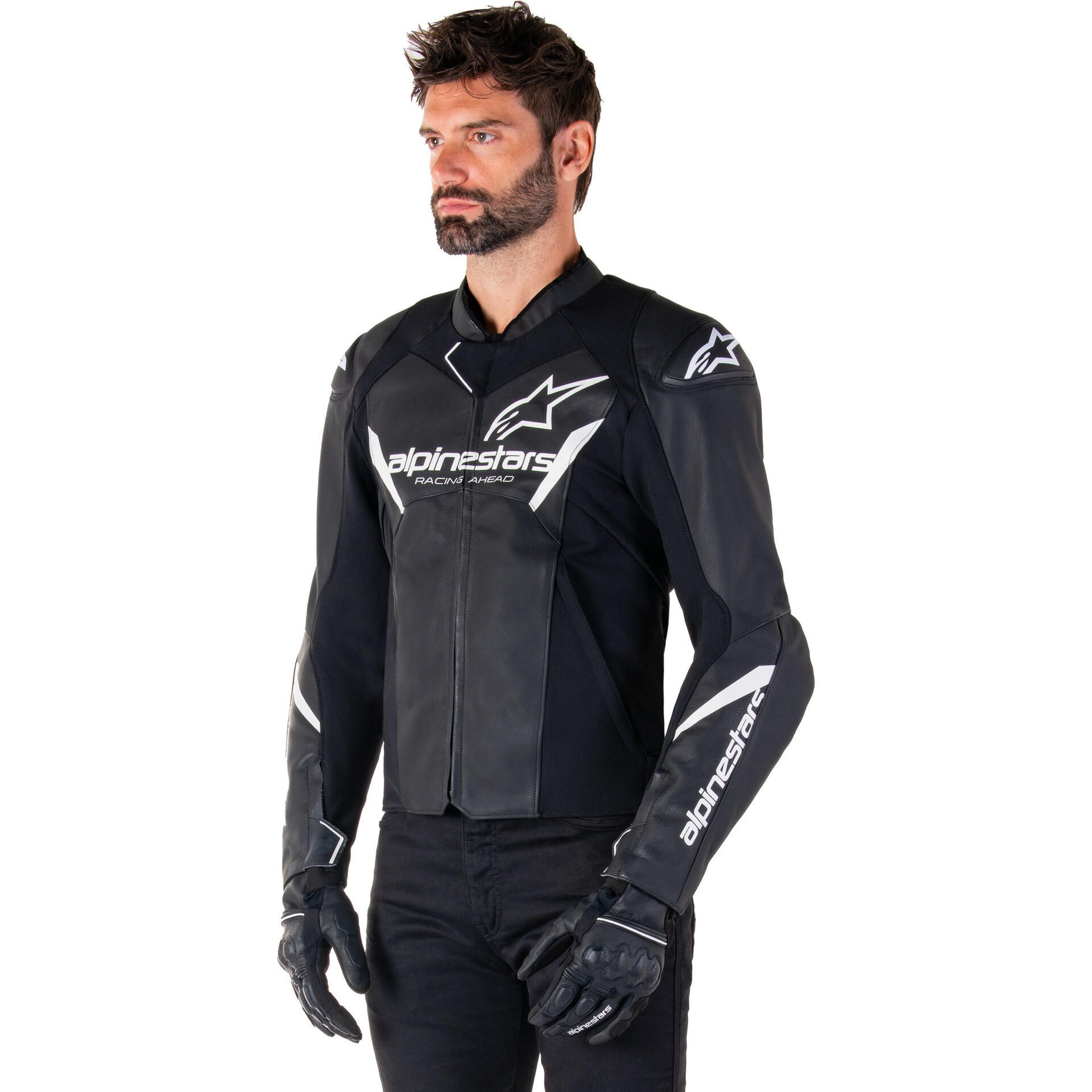 バイクウェア・装備 Alpinestars FASTER-3 Alpinestars Faster V3 Leather Jacket | FortNine