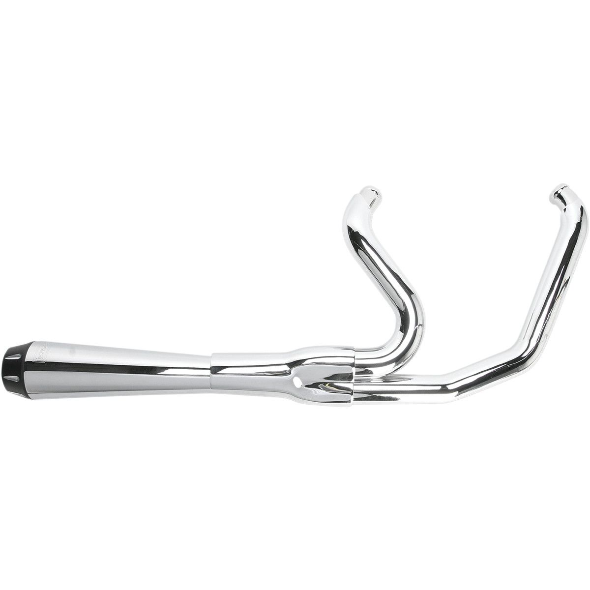 Bassani Road Rage 2-Into-1 Exhaust System Chrome - Short (w