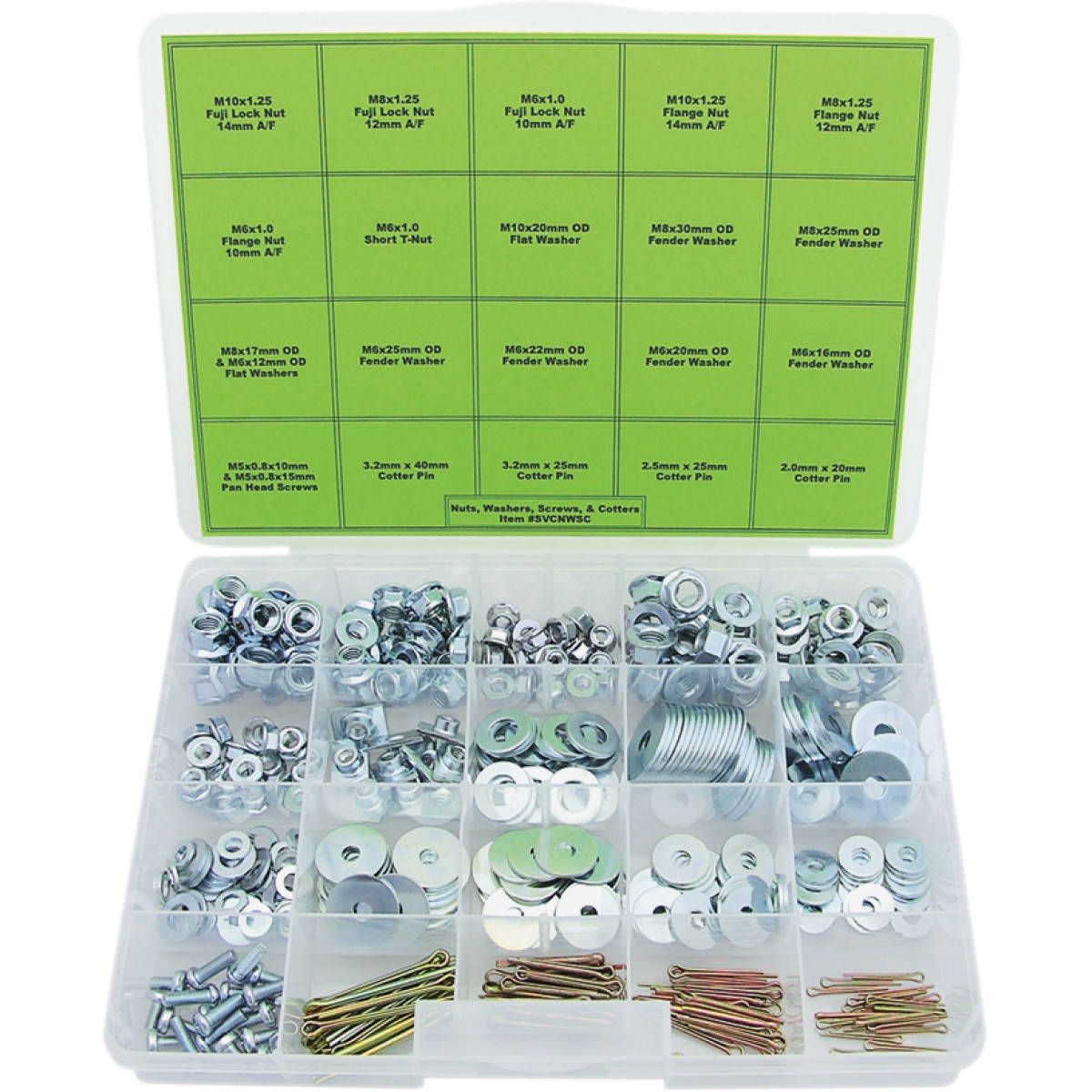 Bolt Nut/Washer/Cotter Pins and Screw Kit - SVCNWSC