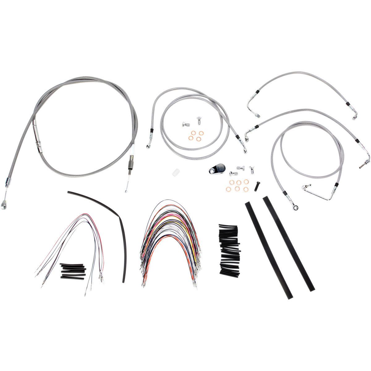 Burly Extended Cable/Brake Line Kit for 14in. Gorilla Handlebars