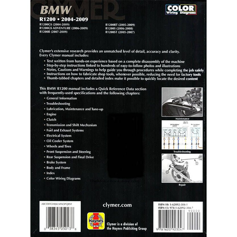 Clymer Repair Manual - BMW R1200 Twins - M510 | FortNine