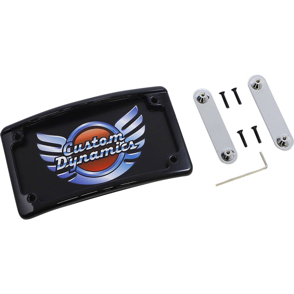 Custom Dynamics Illuminated Radius CVO License Plate Frame Black