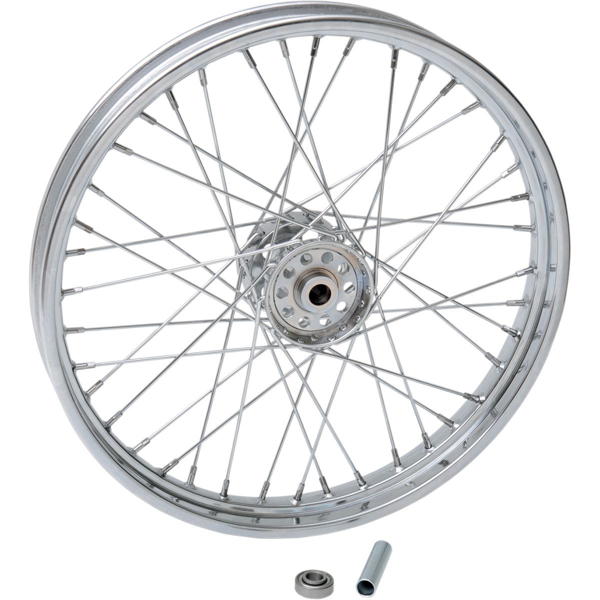 Drag Specialties Laced 40-Spoke Replacement Front Wheel Chrome