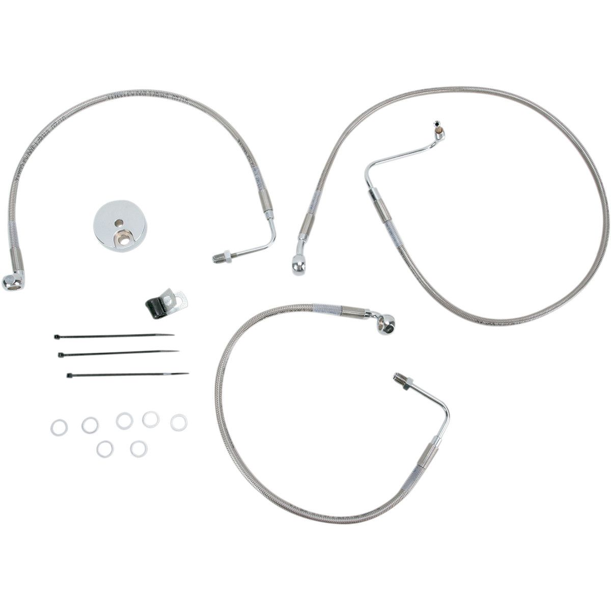えるん Drag Specialties Stainless Steel Front Brake Line Kit 18 9/16