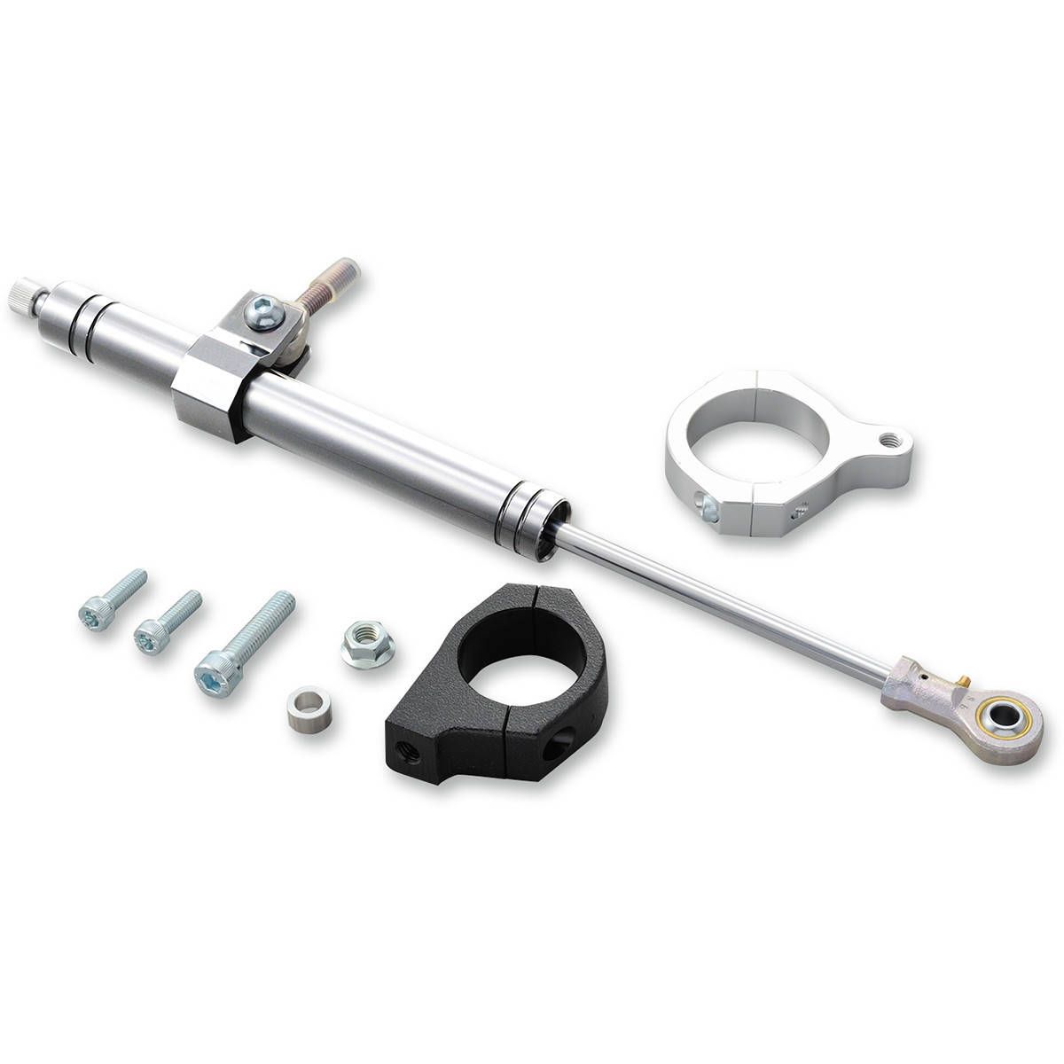 Drag Specialties Steering Damper Kit Silver - 0414-0527 | FortNine
