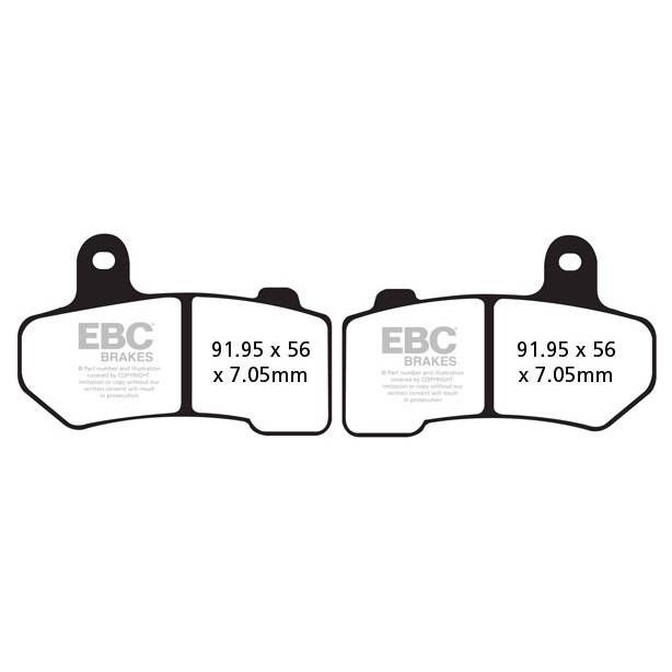 EBC Double-H Sintered Brake Pads - FA409HH | FortNine