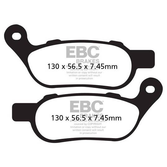 EBC Double-H Sintered Brake Pads - FA458HH | FortNine
