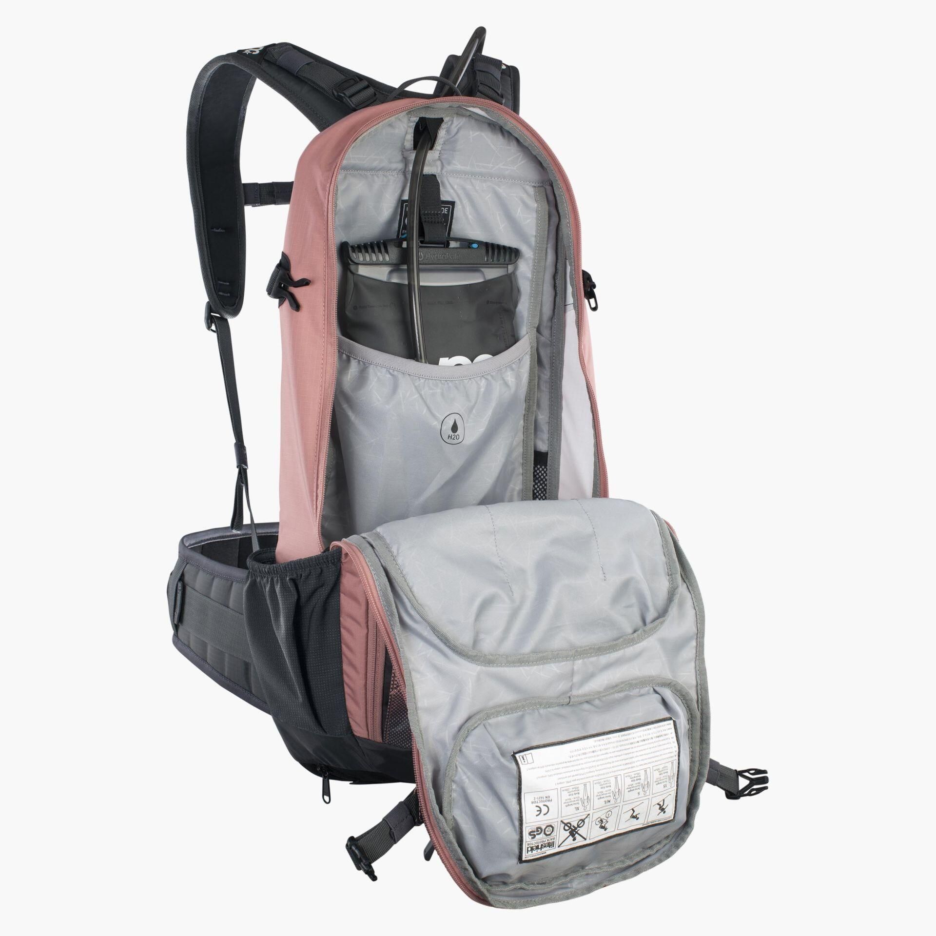 Fr Lite Race Evoc 10l Hydration Pack Carbon Grey Evoc Fr Lite Protector  Hydration Pack FR LITE RACE 10