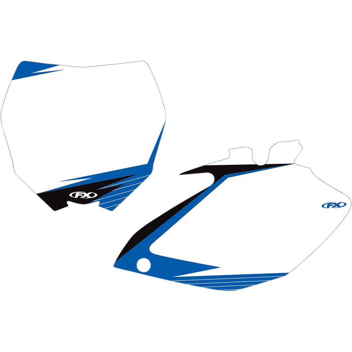 Factory Effex Number Plate Backgrounds White 13-64234 | FortNine