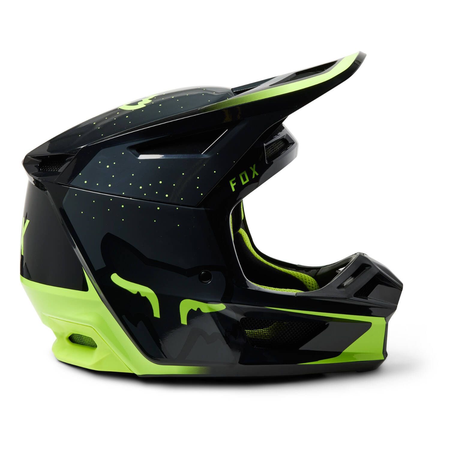 Fox V2 Vizen Helmet Fox Racing V2 Vizen Helmet Visor/Peak Black