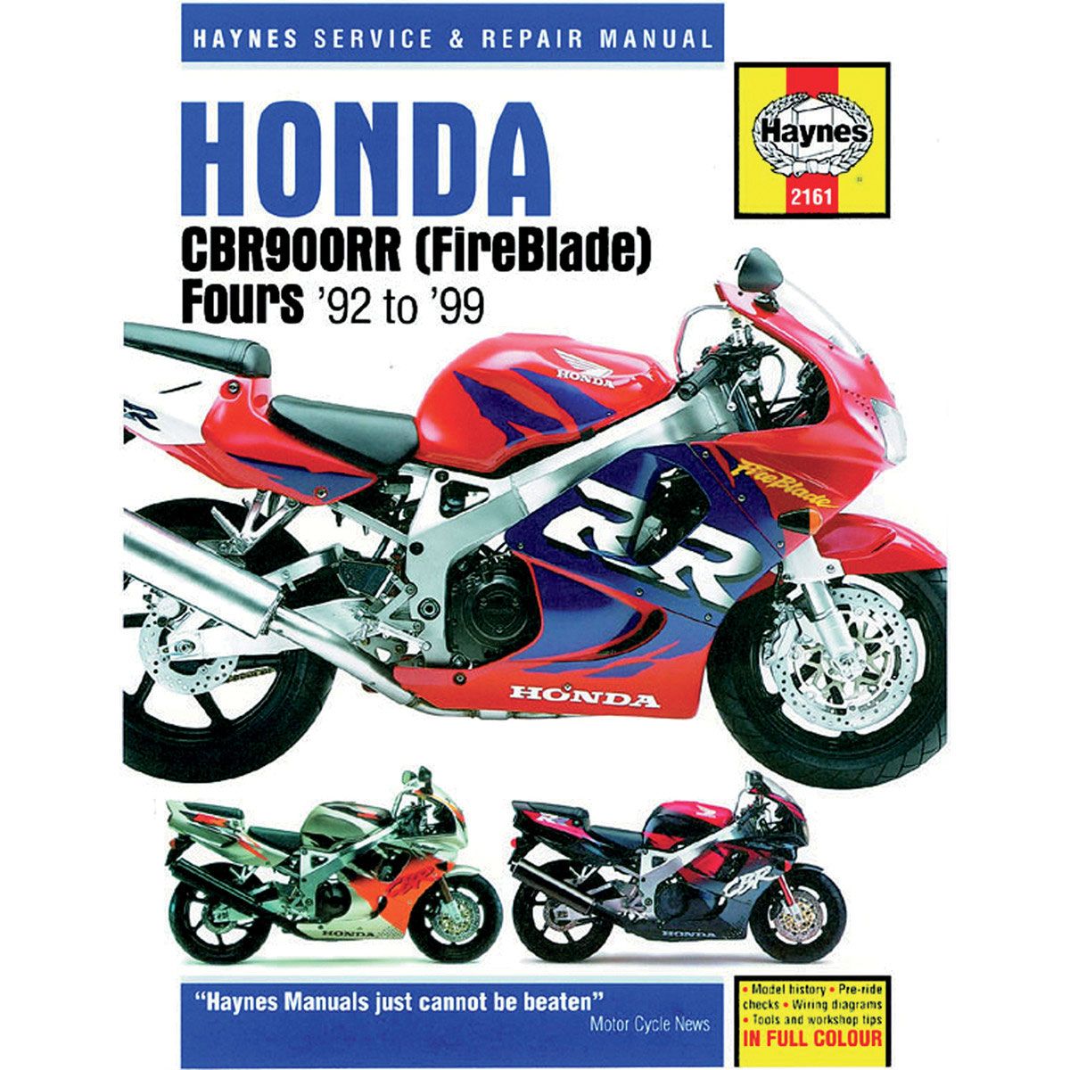 ホンダ　英語版　CBR900RR TW FIRE BLADE サービスマニュアル Haynes Repair Manual Fireblade - 2161 | Honda CBR900RR 1992-1999