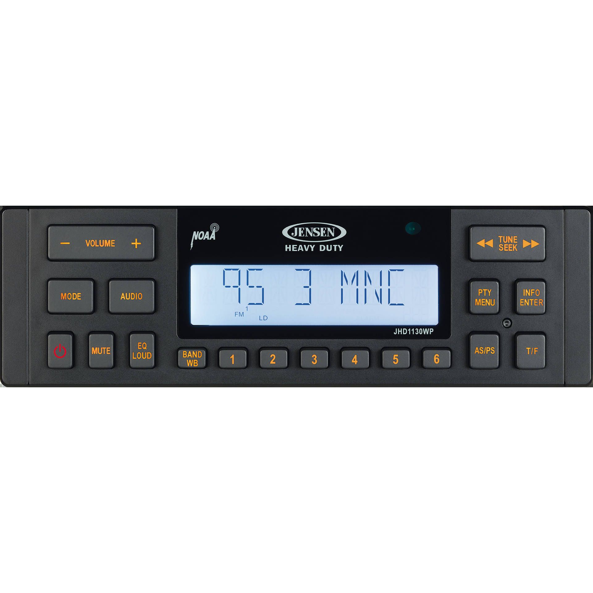 JS industries FMN2 ５'10 Jensen Heavy Duty Short DIN stereo 120 Watt - JHD1130WP | FortNine