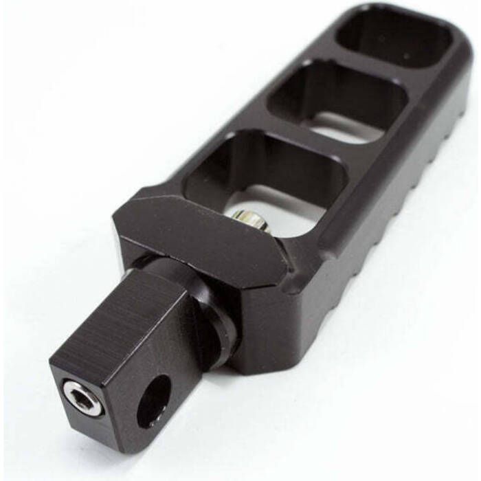 Joker Machine Adjustable Serrated Footpegs Narrow - Rider - Black