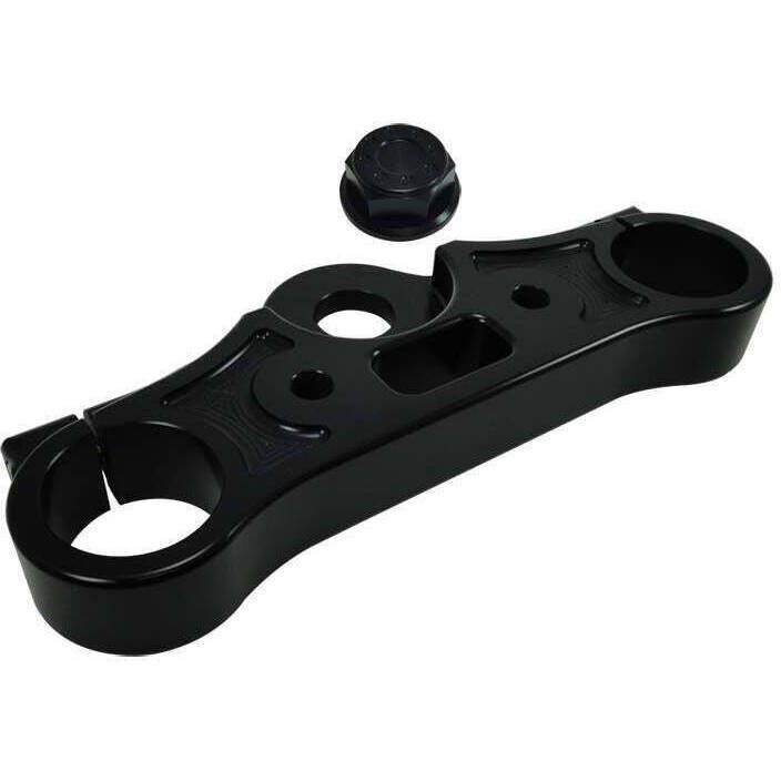min♡ Joker Machine Upper Tree Clamp Black - 10-330B | Harley