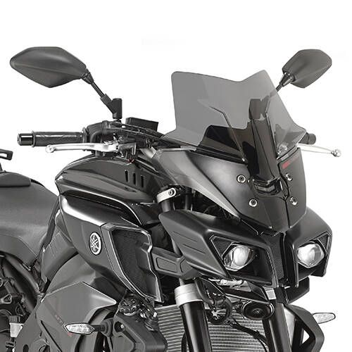 Kappa Windshield Gloss Black - KD2129B | Yamaha MT-10 2018-2021