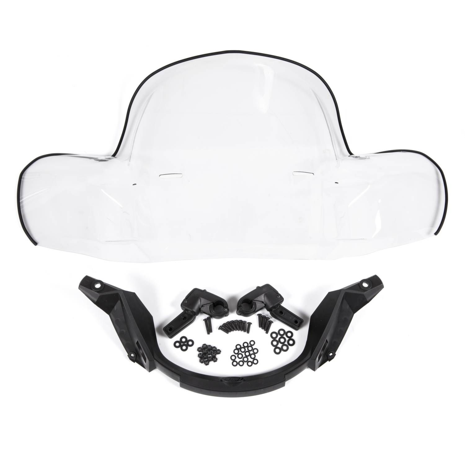 GP Kompozit Pare-brise Touring Noir Compatible Avec Bajaj