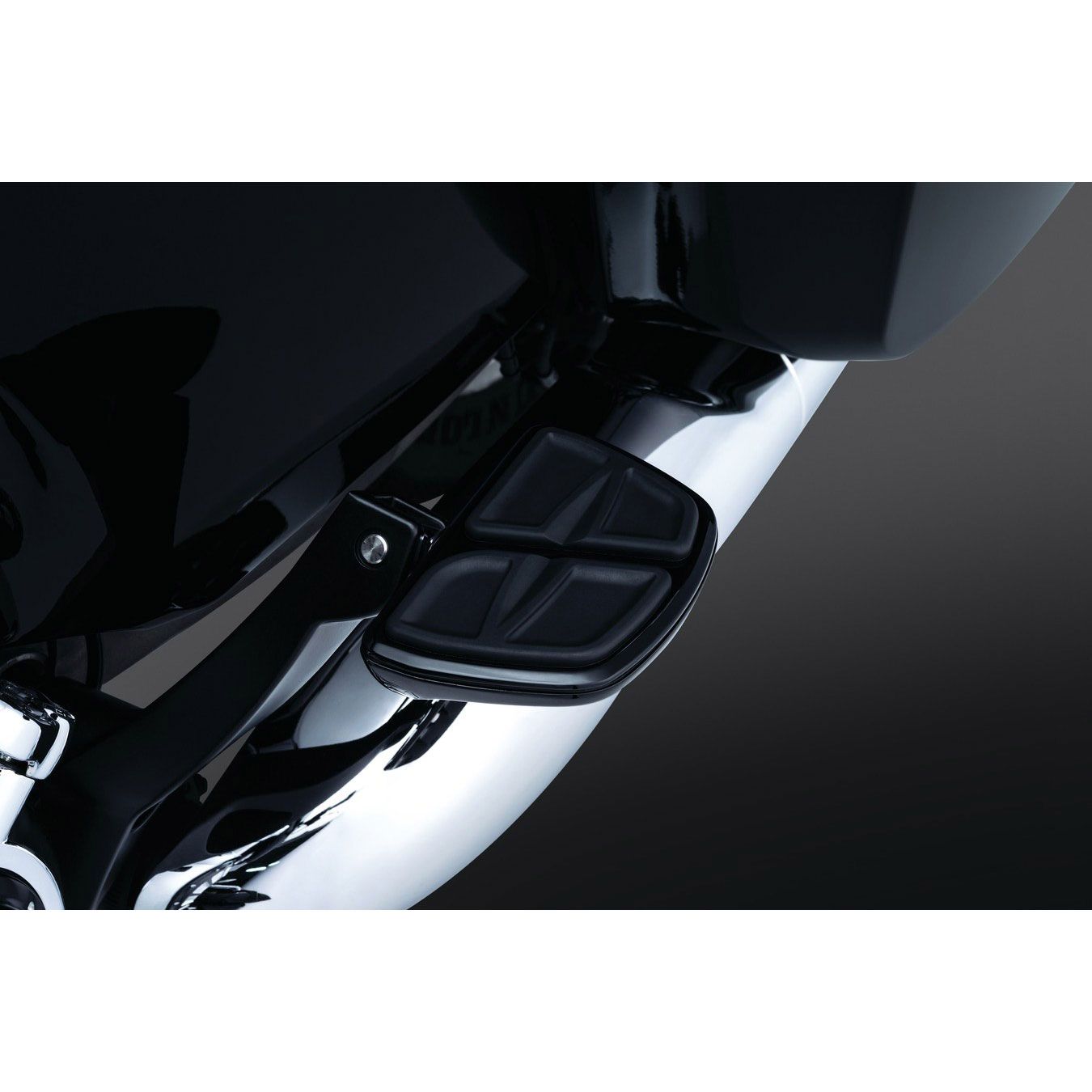 ⭐️yukky⭐️ Kuryakyn Kinetic Mini Boards with Adapters Gloss Black - 7612
