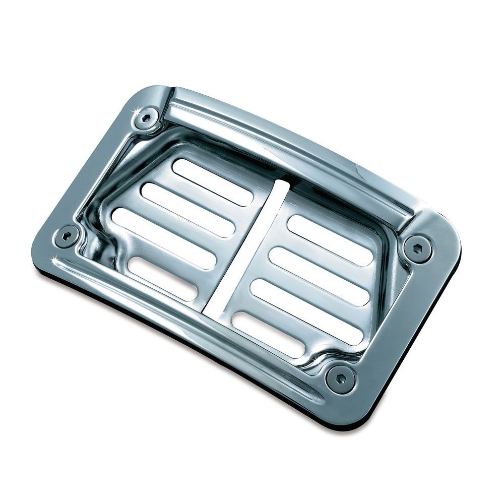 Kuryakyn Laydown Curved License Plate Frame - 7688 | FortNine