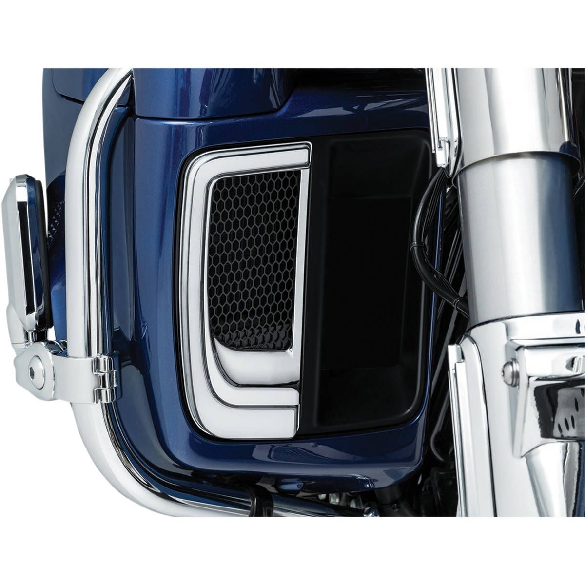 Kuryakyn Chrome Tracer LED Fairing Lower Grills 5063 FortNine