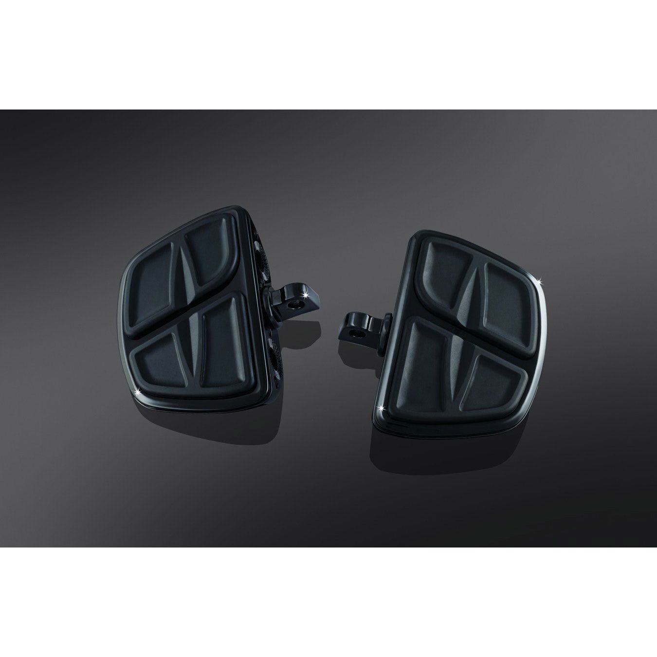 ⭐️yukky⭐️ Kuryakyn Kinetic Mini Boards with Adapters Gloss Black - 7612