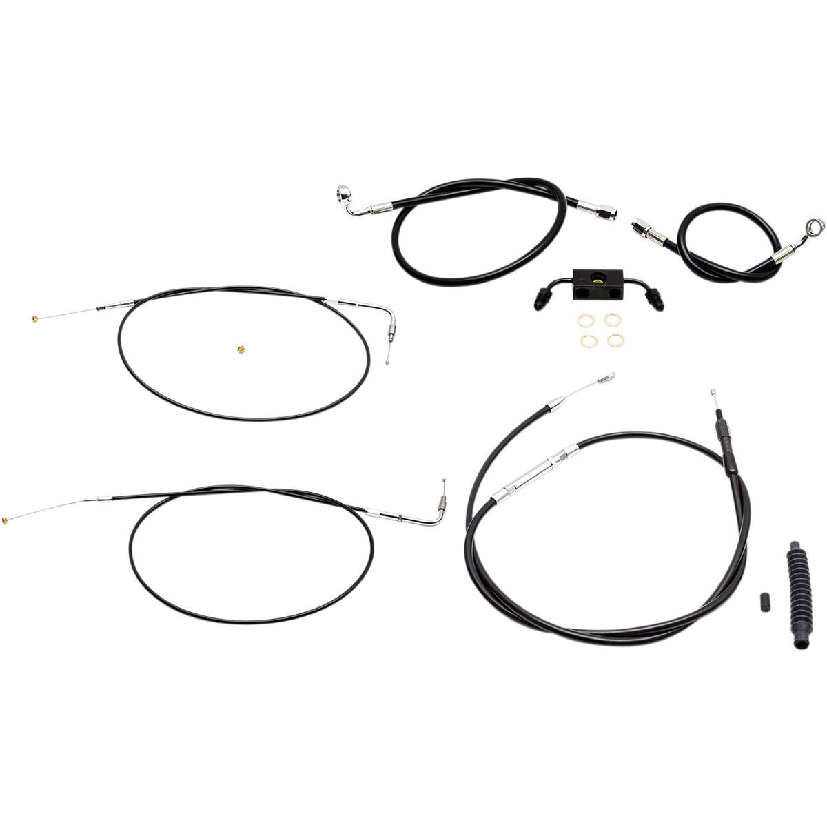 LA Choppers Cable & Brake Line Kit 12-14