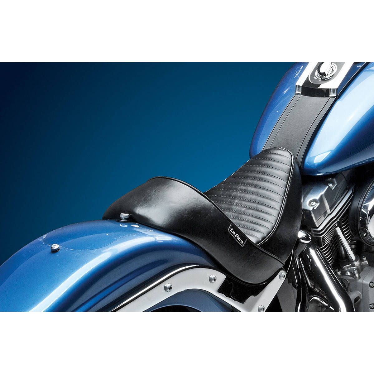 Le Pera Stubs Cafe Seat Pleated - LSM-430PT | Harley Davidson FLS