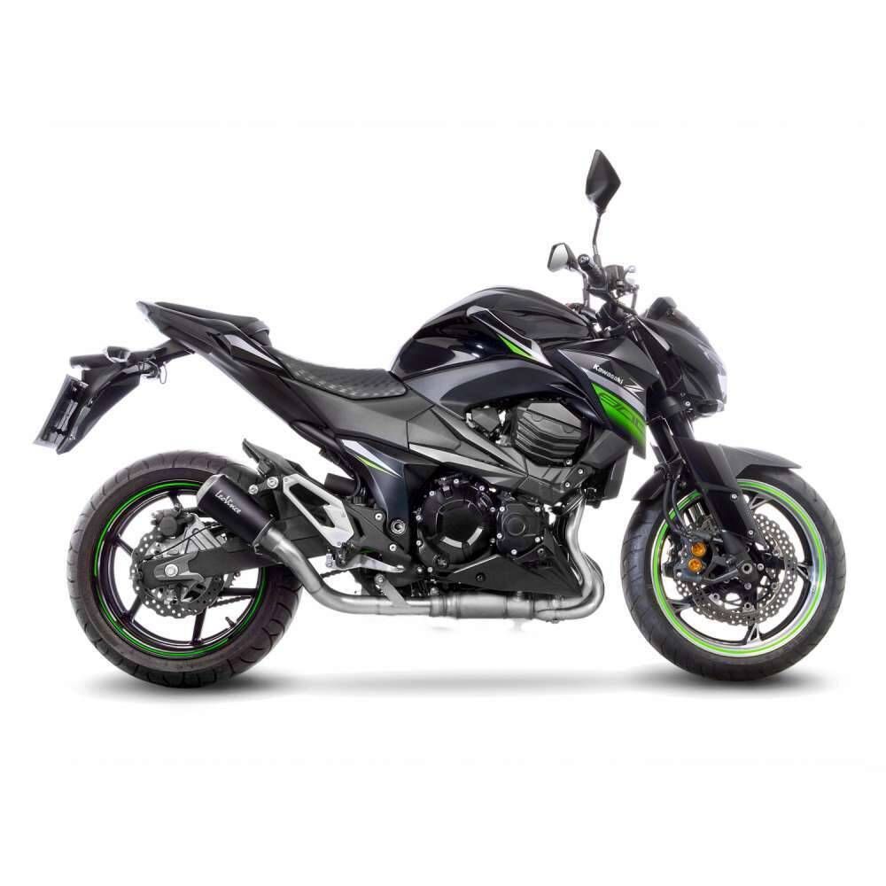 LeoVince LV-10 Slip-On Exhaust - Black Stainless Steel Muffler