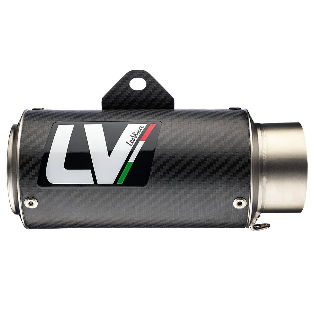 LeoVince LV Corsa Slip-On Exhaust - Carbon Fiber - 15402CU