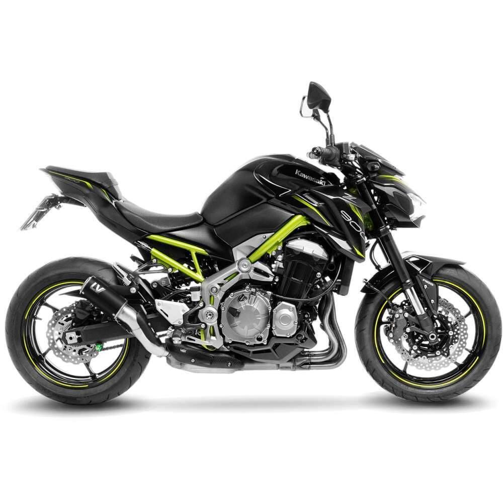 LeoVince LV Corsa Slip-On Exhaust - Black - 15402BU | Kawasaki